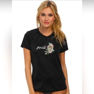 O'Neill Black Floral Women's Swim Shirt
